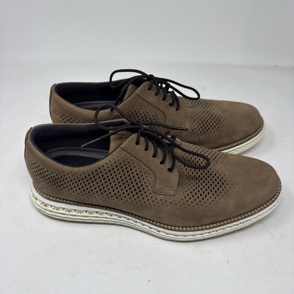 Cole Haan Men's ØriginalGrand 2.0 Oxfords C40400 Light Whiskey Nubuck, Size 10 M